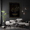 MAPPA STELLARE GOLD PREMIUM PERSONALIZZATA