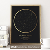 Mappa Stellare Personalizzata GOLD EFFECT