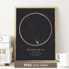 Mappa Stellare Personalizzata ROSE GOLD